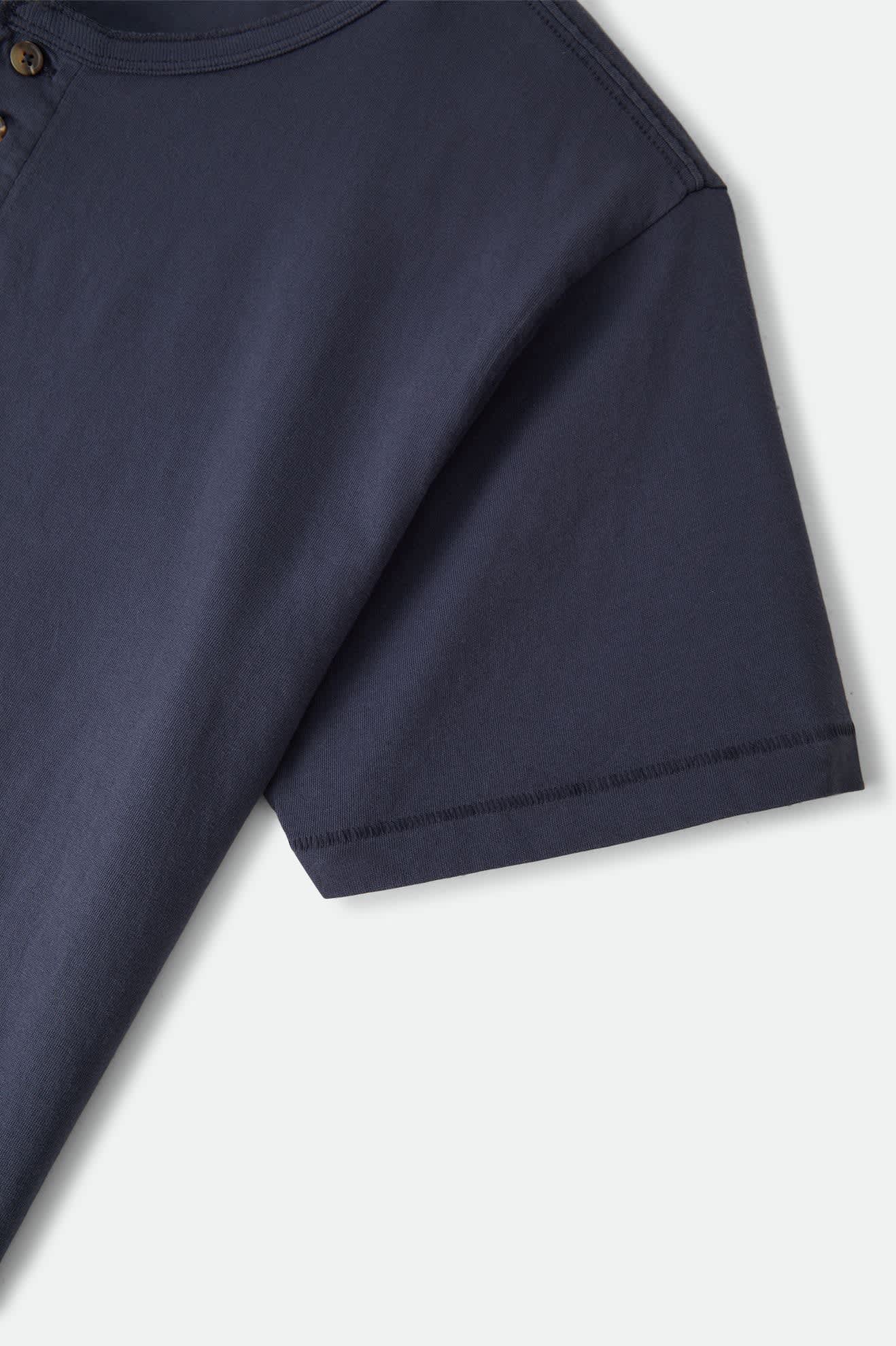 brixton-baseline-henley-t-shirt-washed-navy-baumwolle image 4