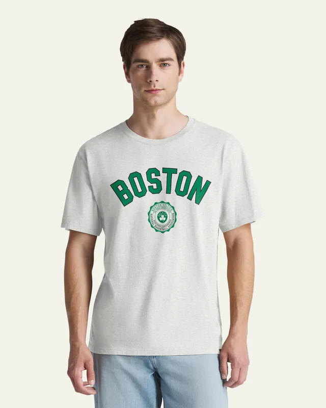 47-brand-boston-celtics-crest-bend-everyday-t-shirt-relay-grey image 1