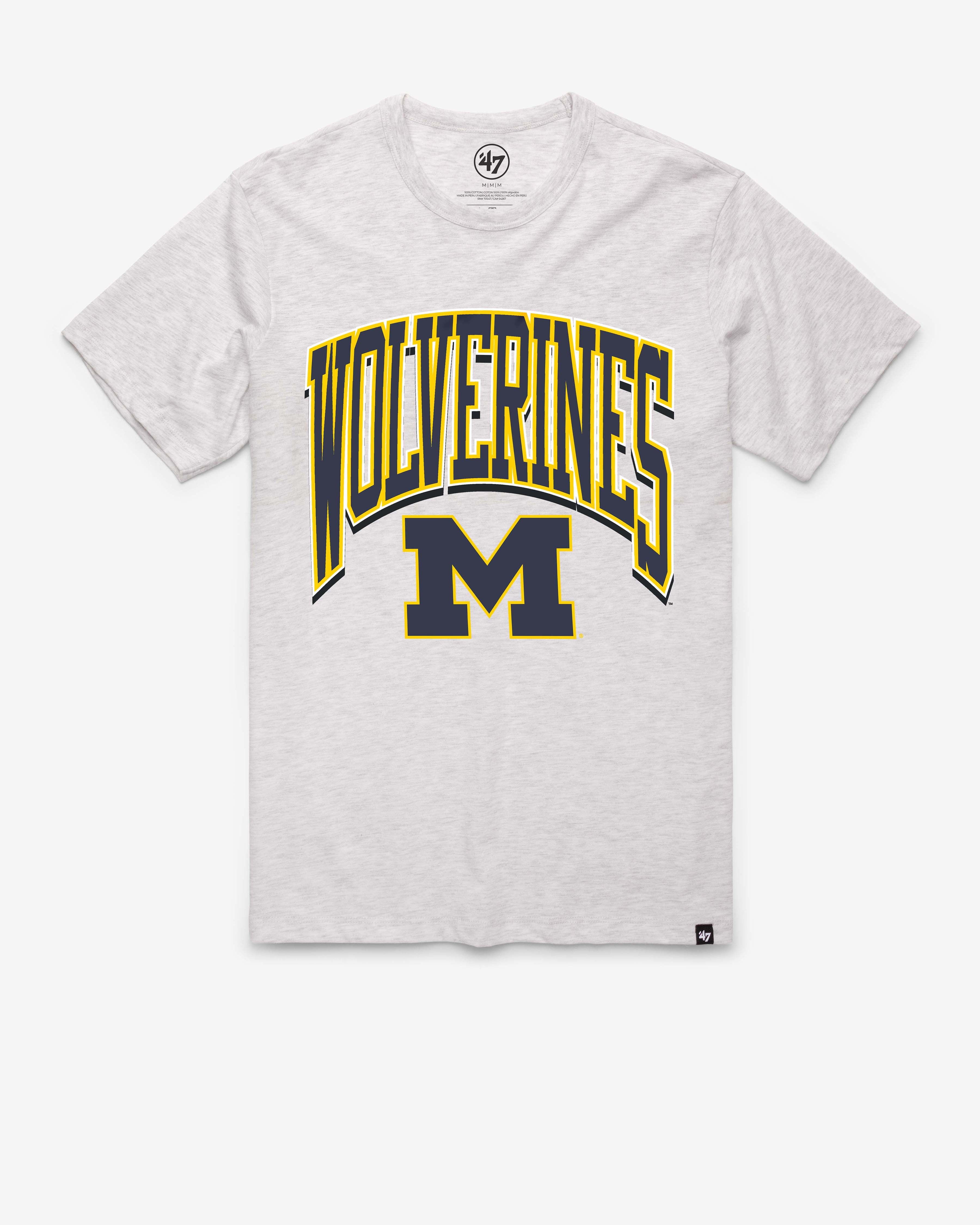 47-brand-47-franklin-tee-michigan-t-shirt-relay-grey-vintage image 1
