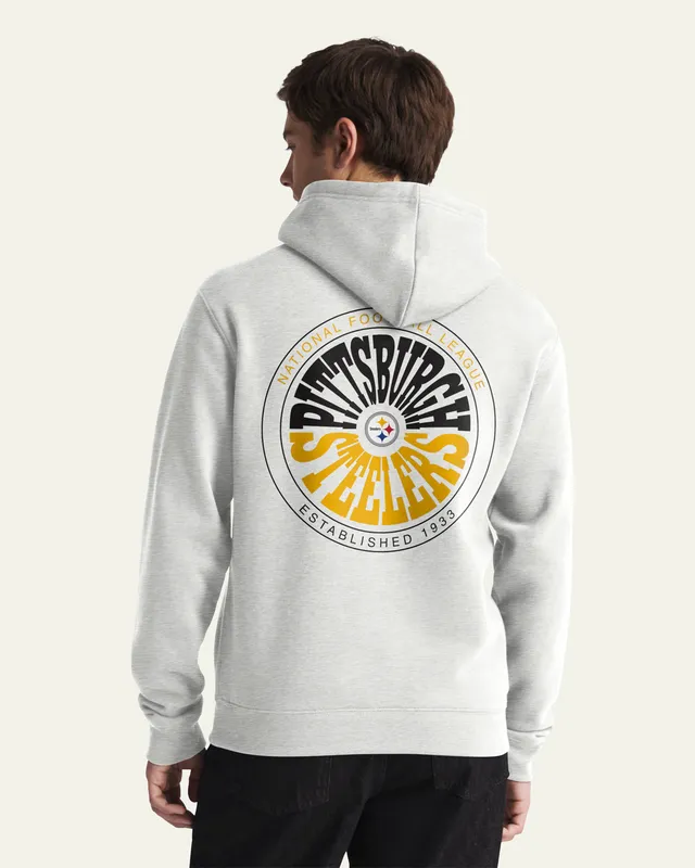 47-headline-pittsburgh-steelers-warpstyle-hoodie-relay-grey image 1