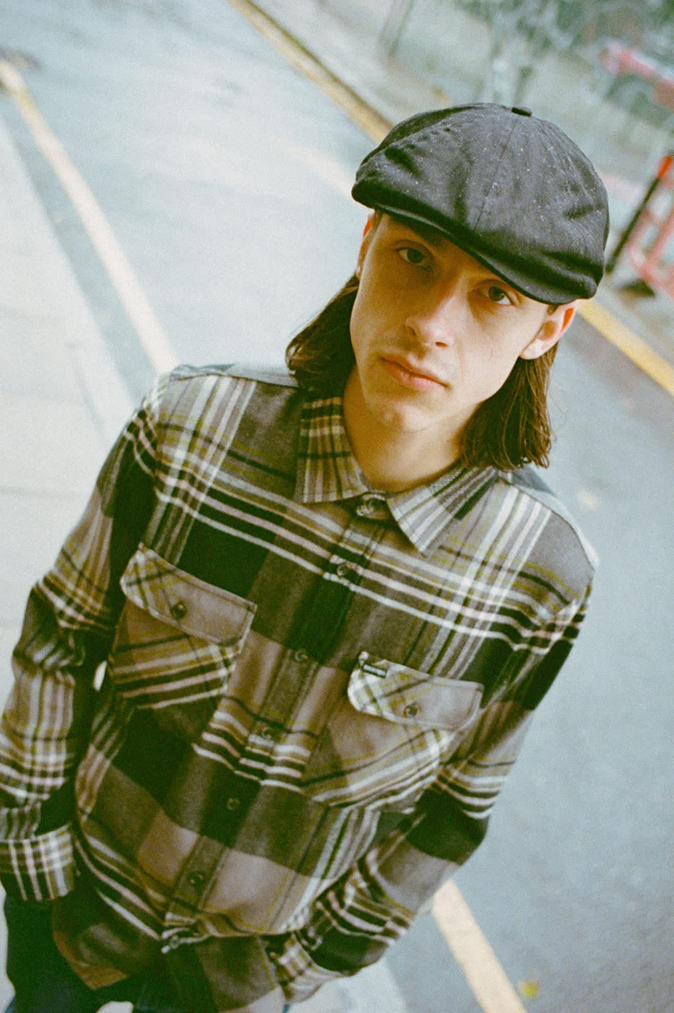 brixton-brood-newsboy-cap-schieberm-tze-schwarz-fischgrat image 6