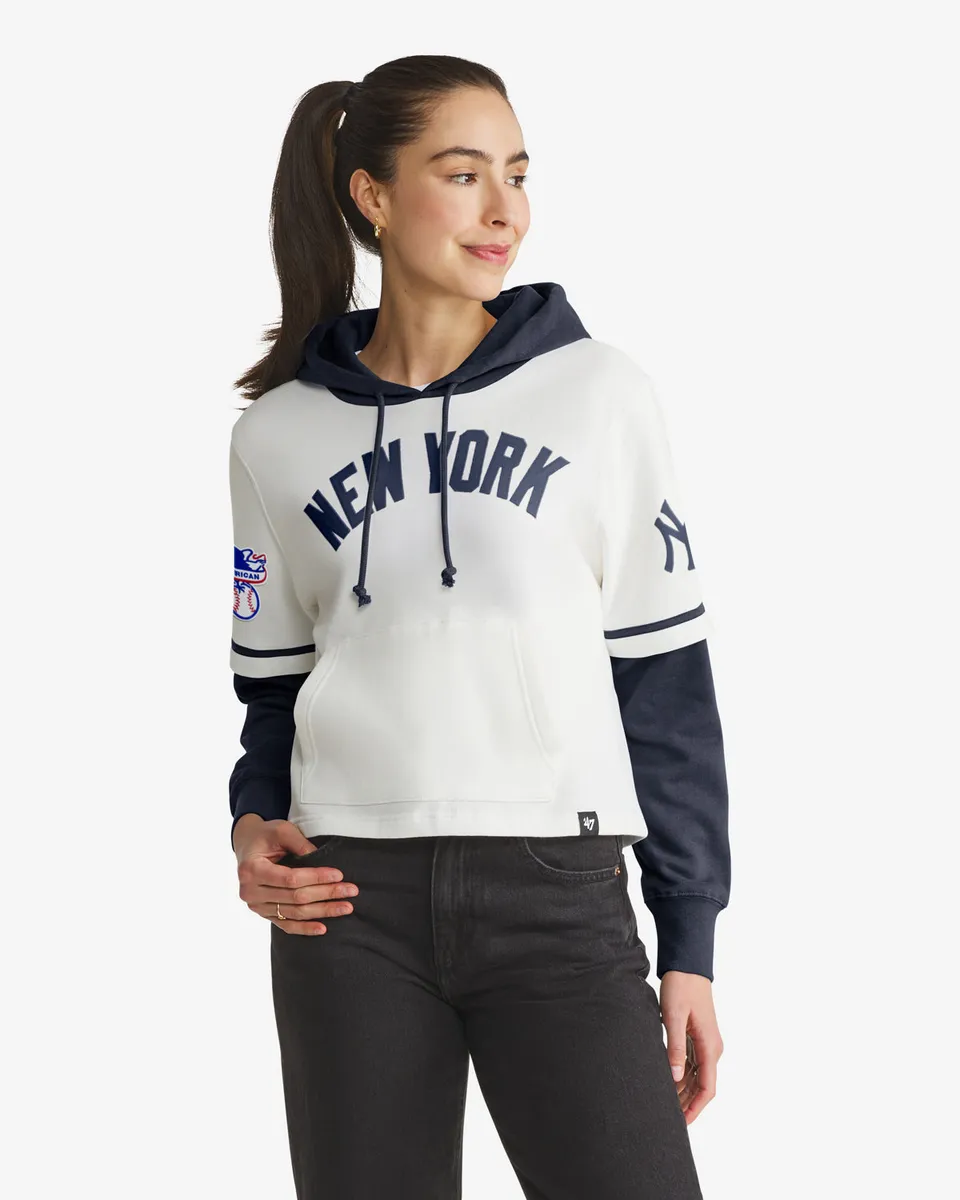 47-shortstop-new-york-yankees-cropped-hoodie-damen-white-wash image 1