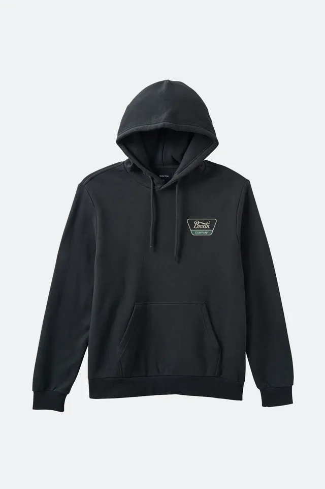 brixton-linwood-hoodie-schwarz-baumwolle-280-gsm image 1