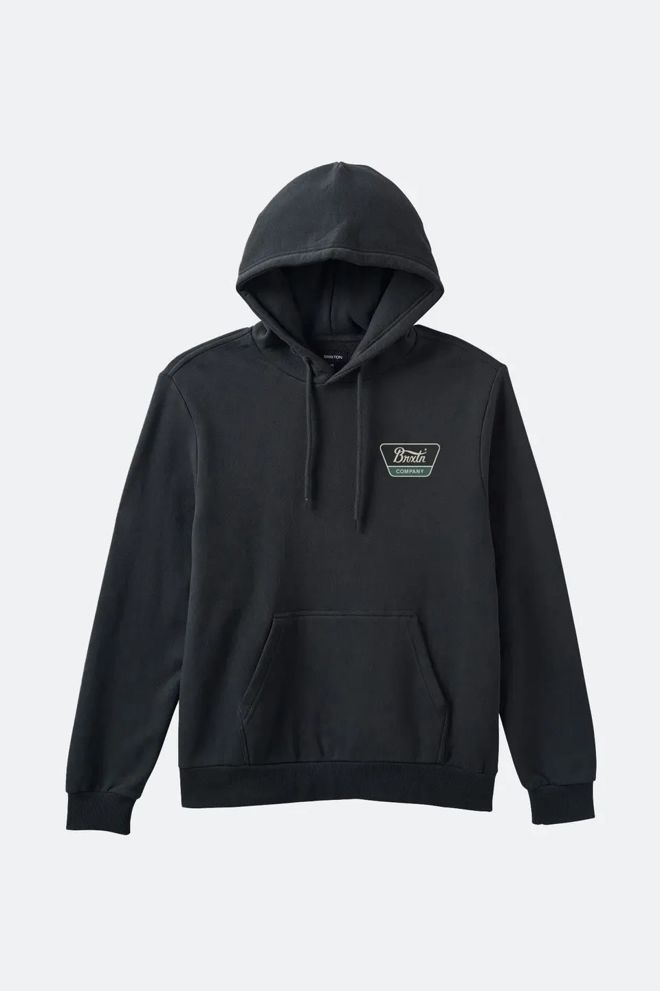brixton-linwood-hoodie-schwarz-baumwolle-280-gsm image 1