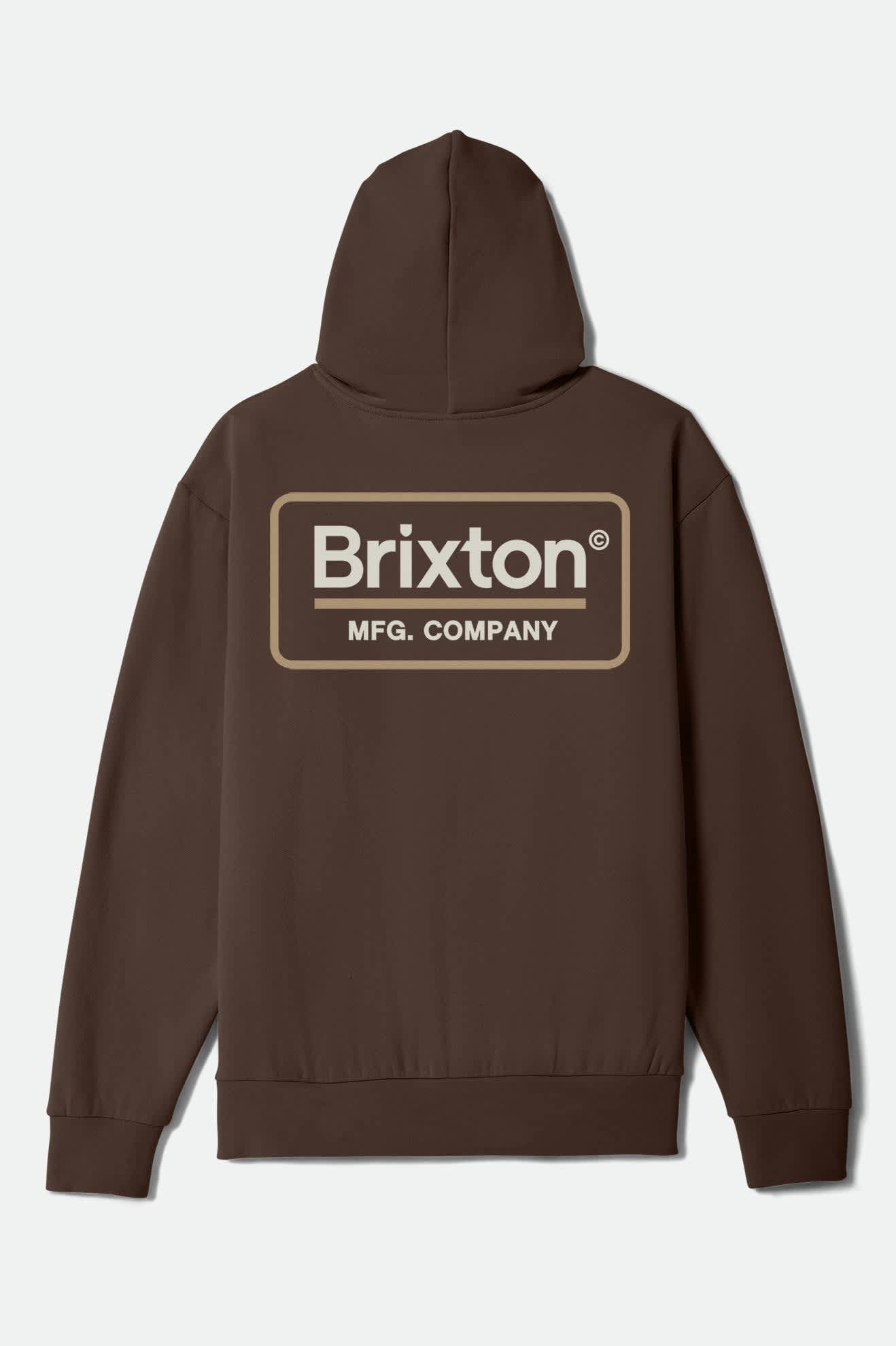brixton-palmer-hoodie-braun-kapuzenpullover image 1