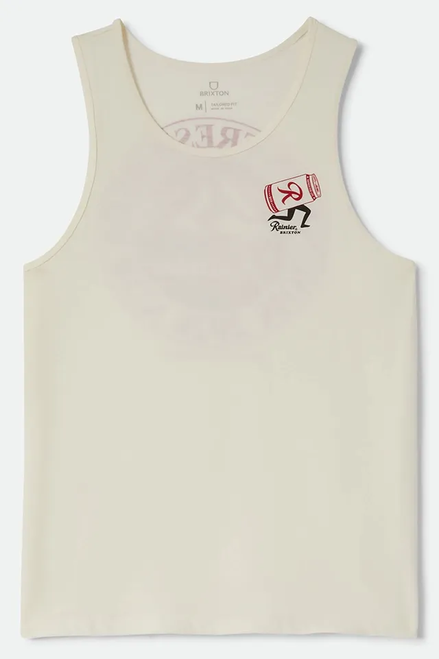 brixton-rainier-beer-run-tank-natural-baumwolle-print image 1