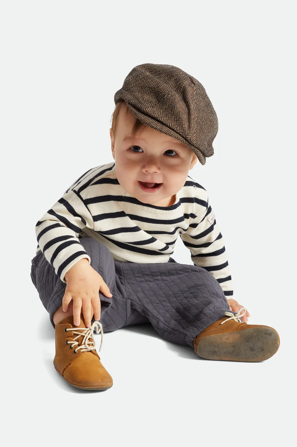 brixton-baby-brood-snap-cap-brown-khaki-baby-one-size image 1