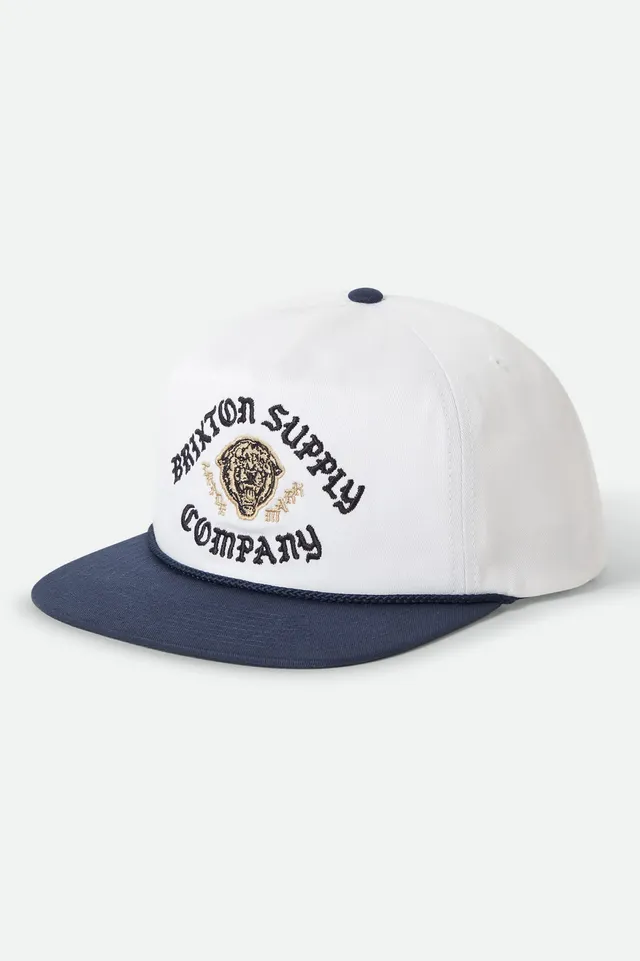 brixton-morado-snapback-midnight-blue-white-tiger-cap image 1