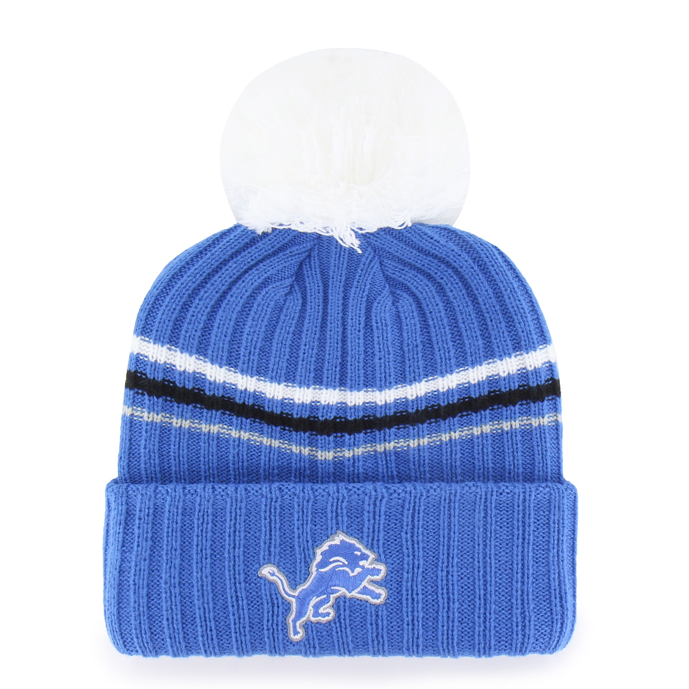 47-cuff-knit-detroit-lions-beanie-blue-raz-damen image 2