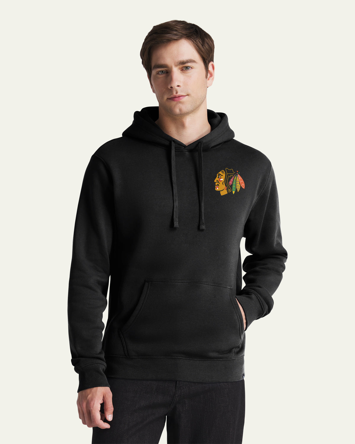 47-headline-crew-blackhawks-game-mark-hoodie-schwarz-herren image 2