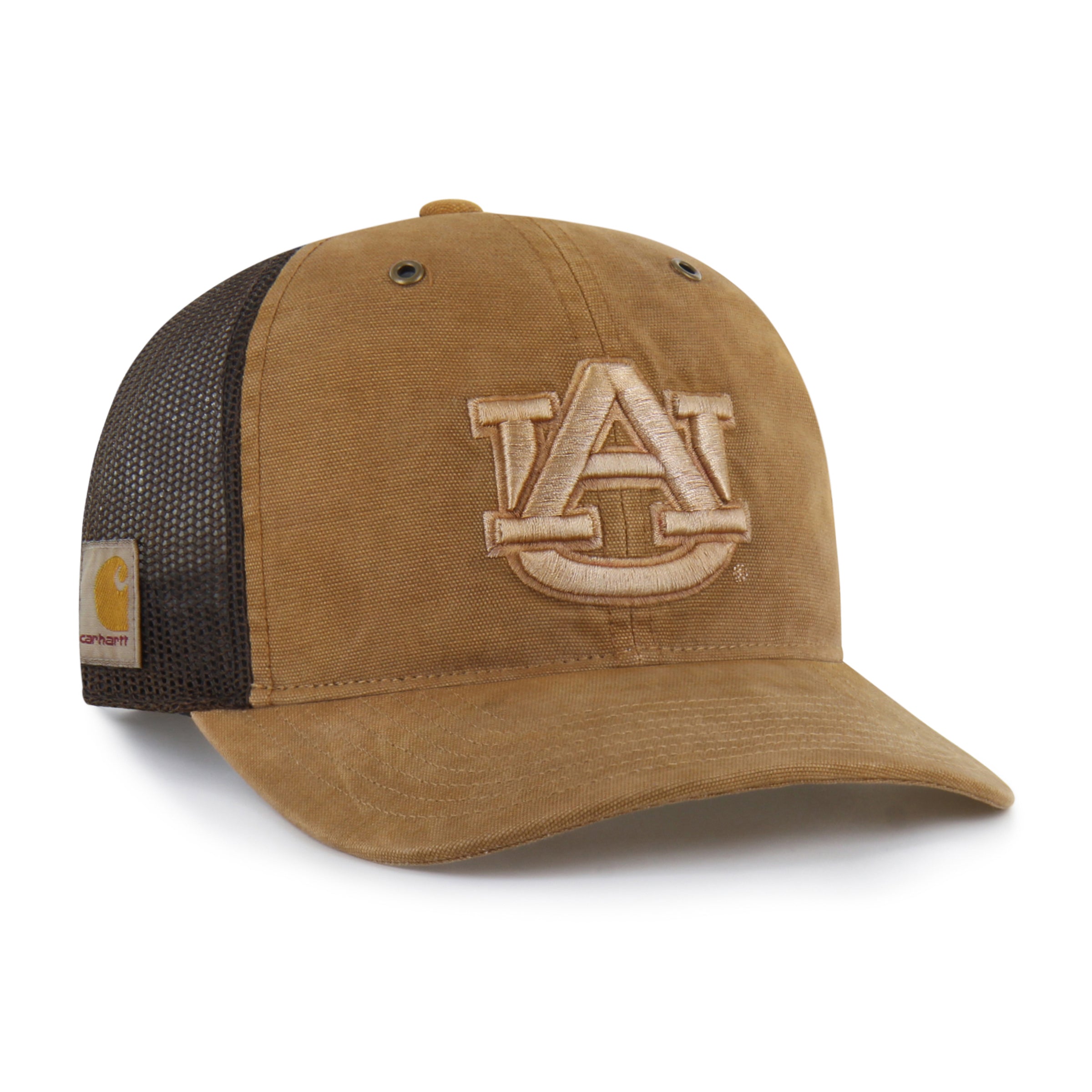 47-brand-auburn-tigers-carhartt-trucker-cap-brown-relaxed image 1