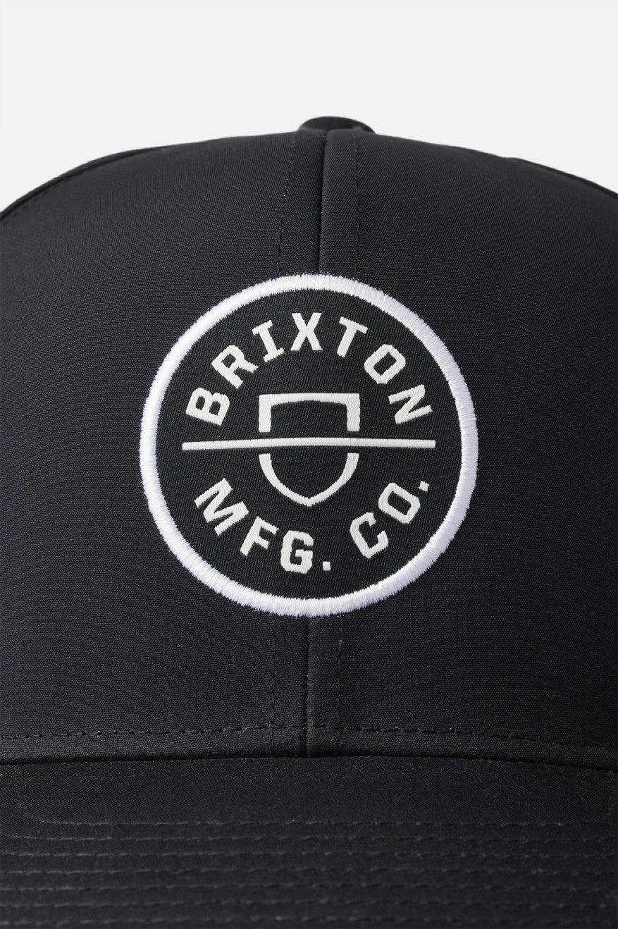 brixton-crest-netplus-utility-snapback-schwarz-recycelt image 3