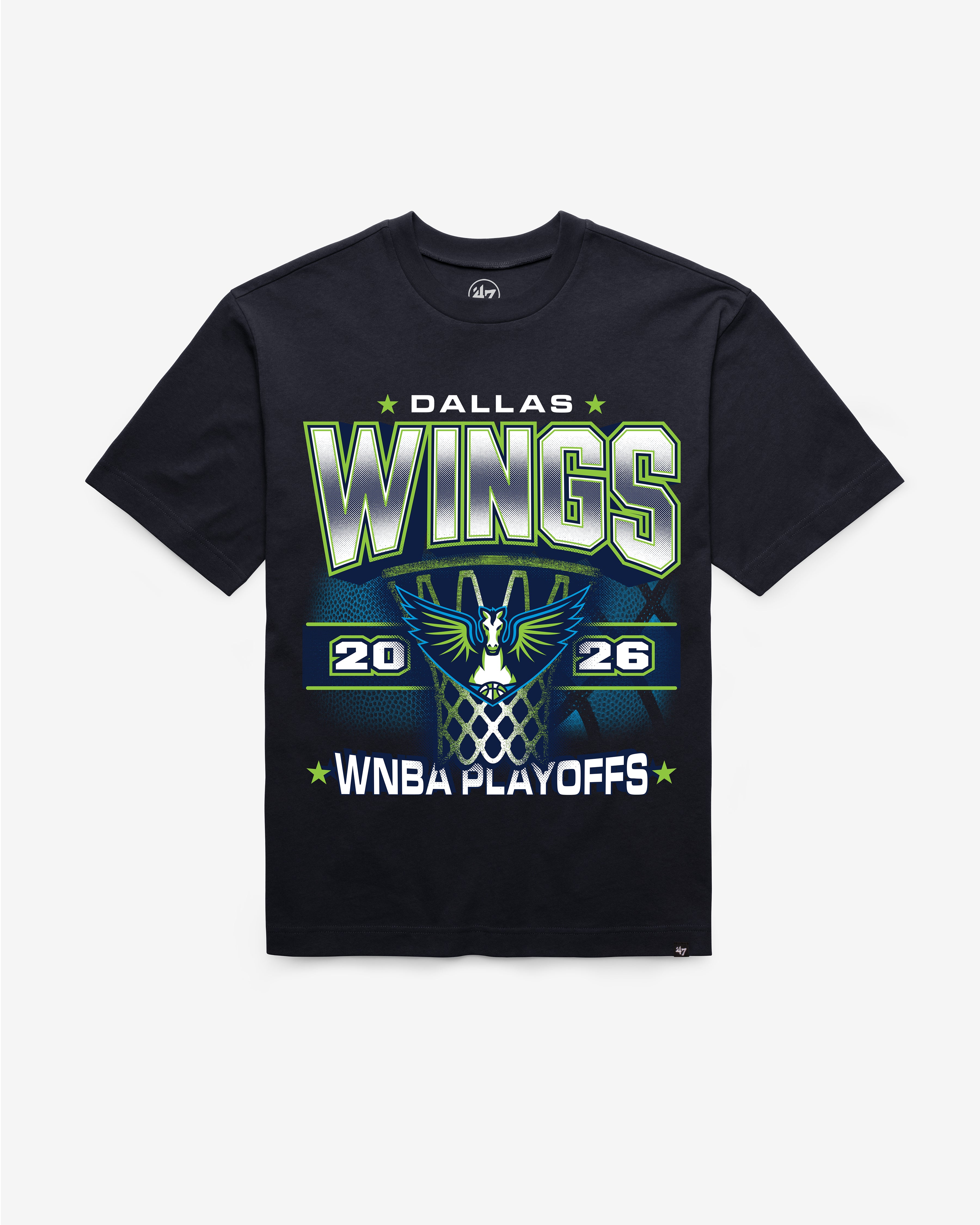 47-brand-dallas-wings-playoff-t-shirt-navy image 1