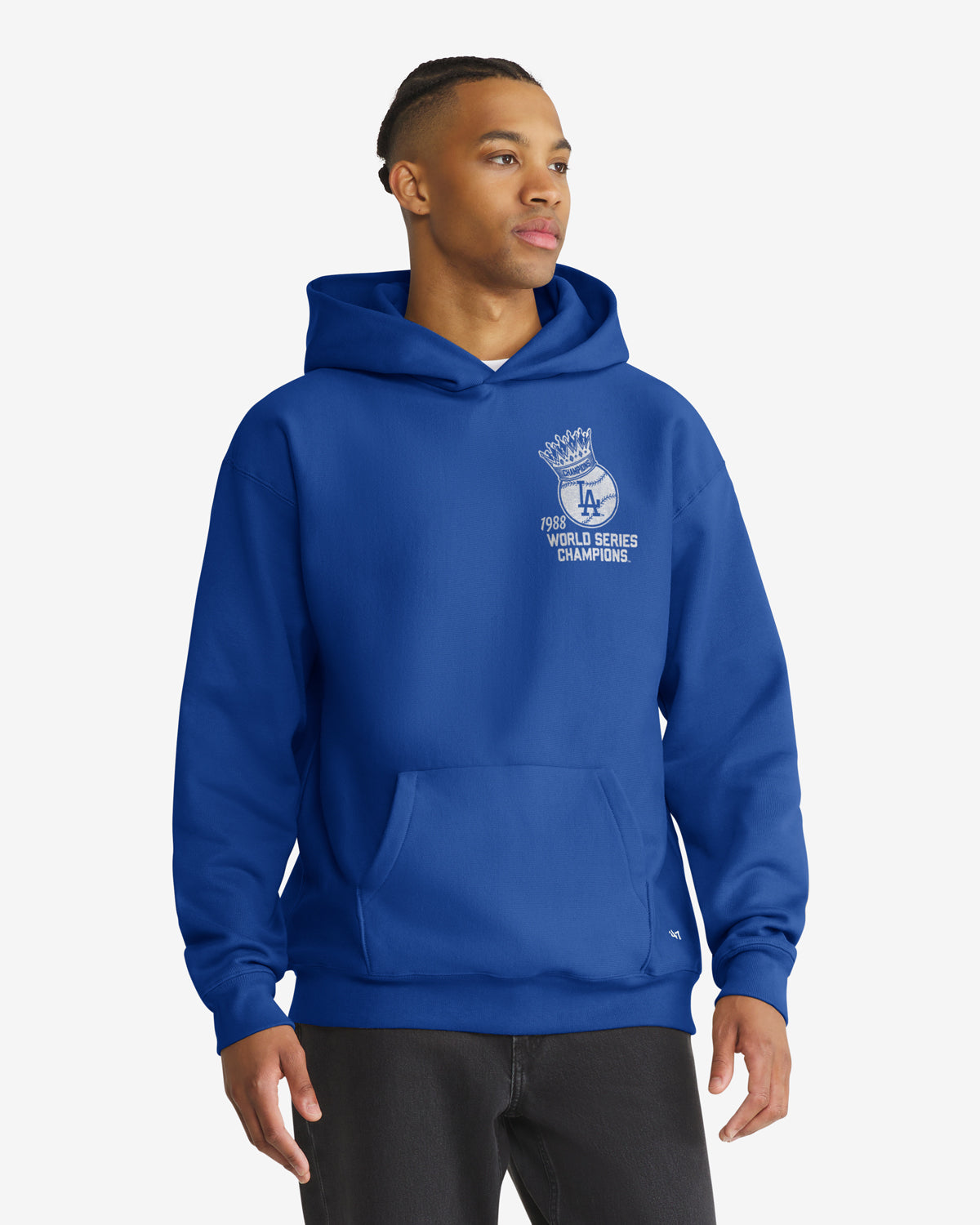 47-brand-foundation-los-angeles-dodgers-world-series-hoodie-royal image 2