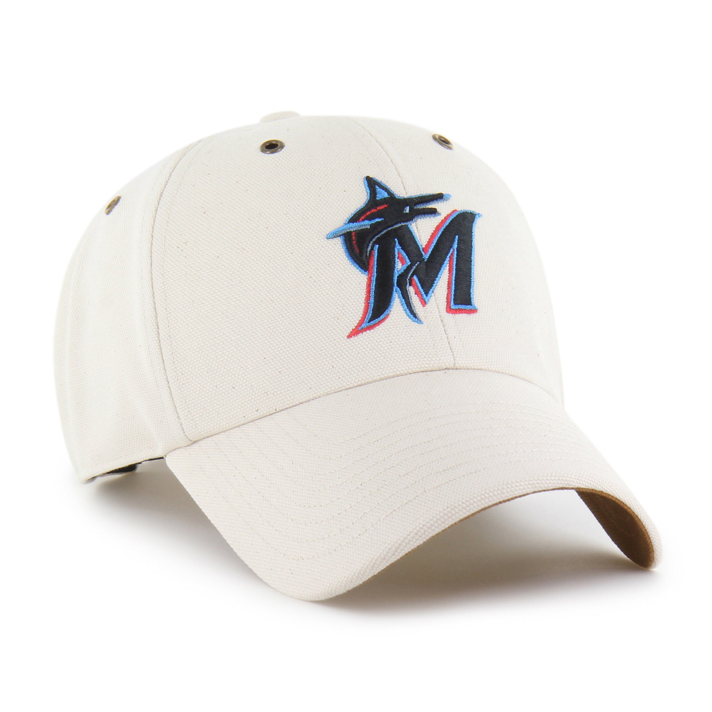 47-clean-up-miami-marlins-carhartt-undyed-cap-natural image 4