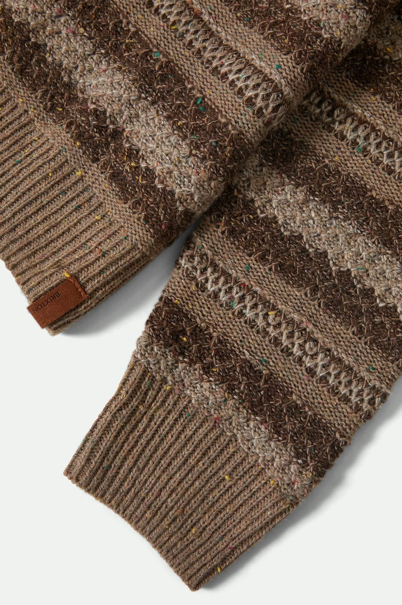 brixton-midnight-crew-sweater-multi-neutral-stripe-pulli image 7