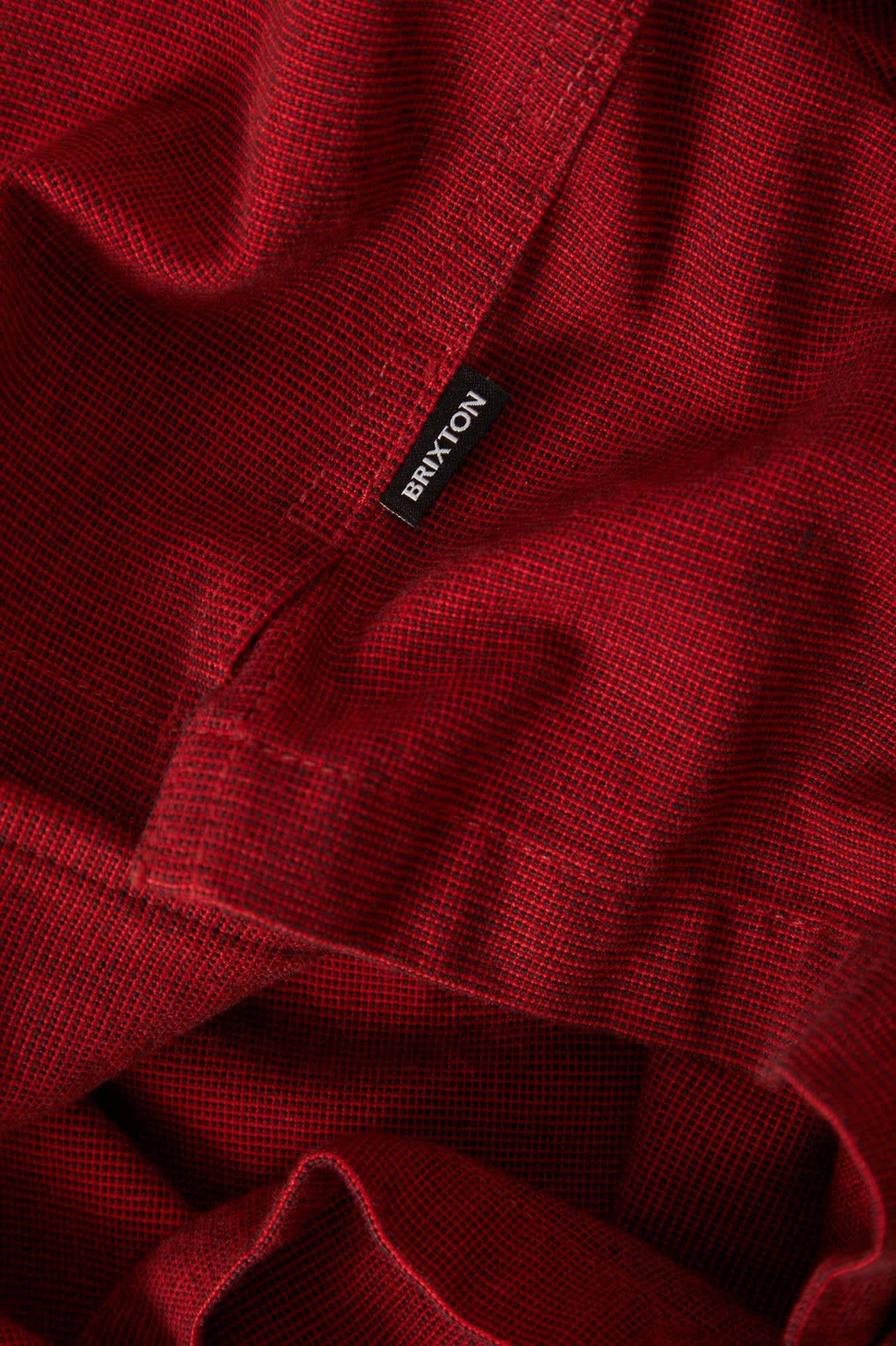 brixton-century-overshirt-rot-schwarz-mikro-karo image 4