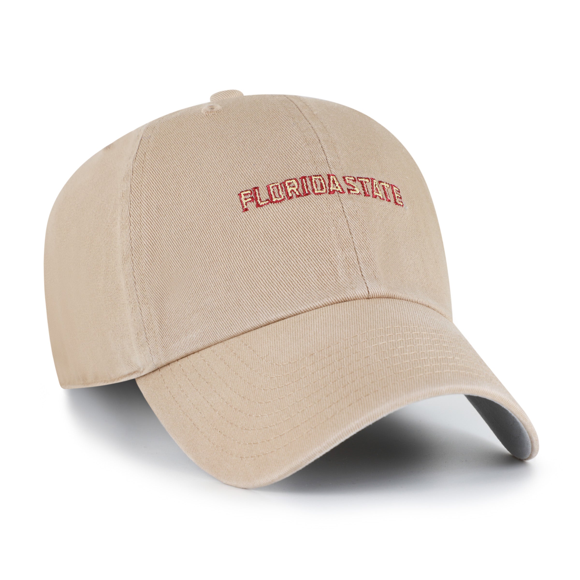 47-florida-state-seminoles-clean-up-cap-khaki image 3