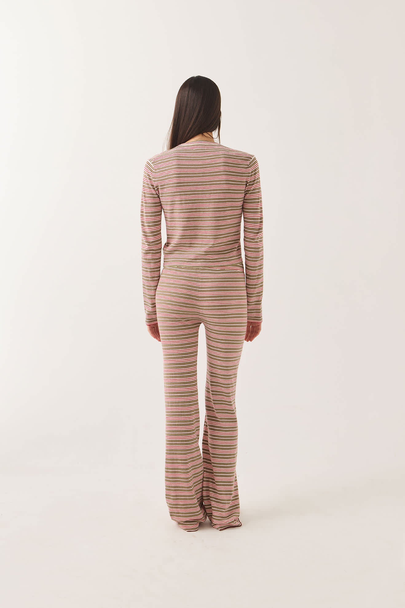 brixton-bixby-cardigan-green-multi-stripe-baumwollstrick image 8