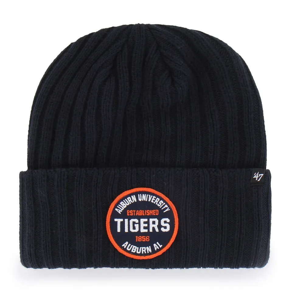 47-brand-cuff-knit-auburn-tigers-beanie-navy-osf image 1