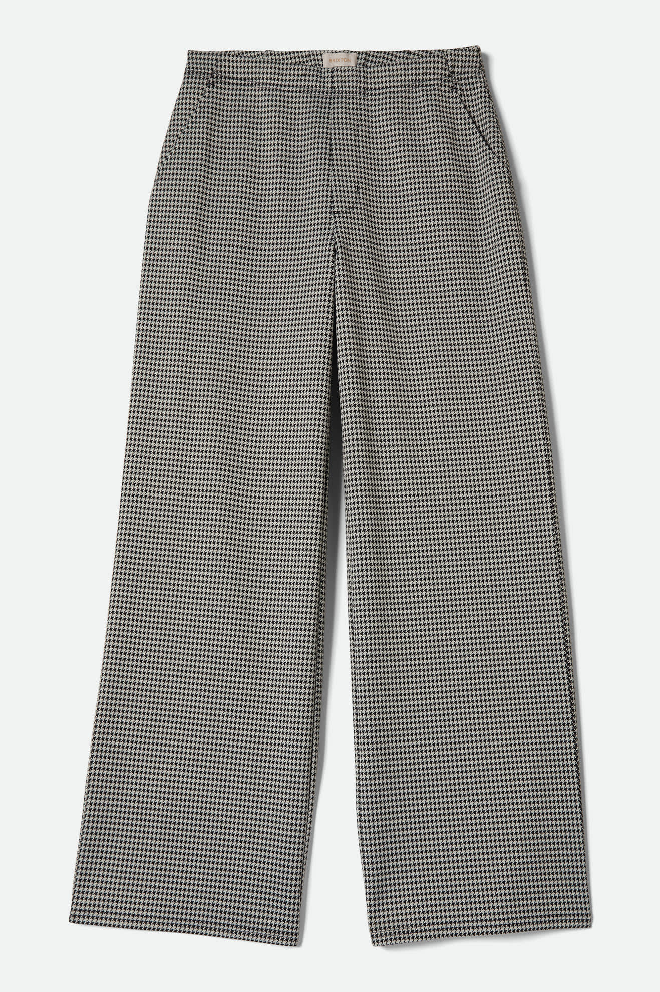 brixton-houndstooth-leisure-trouser-hose-winter-white-black image 2