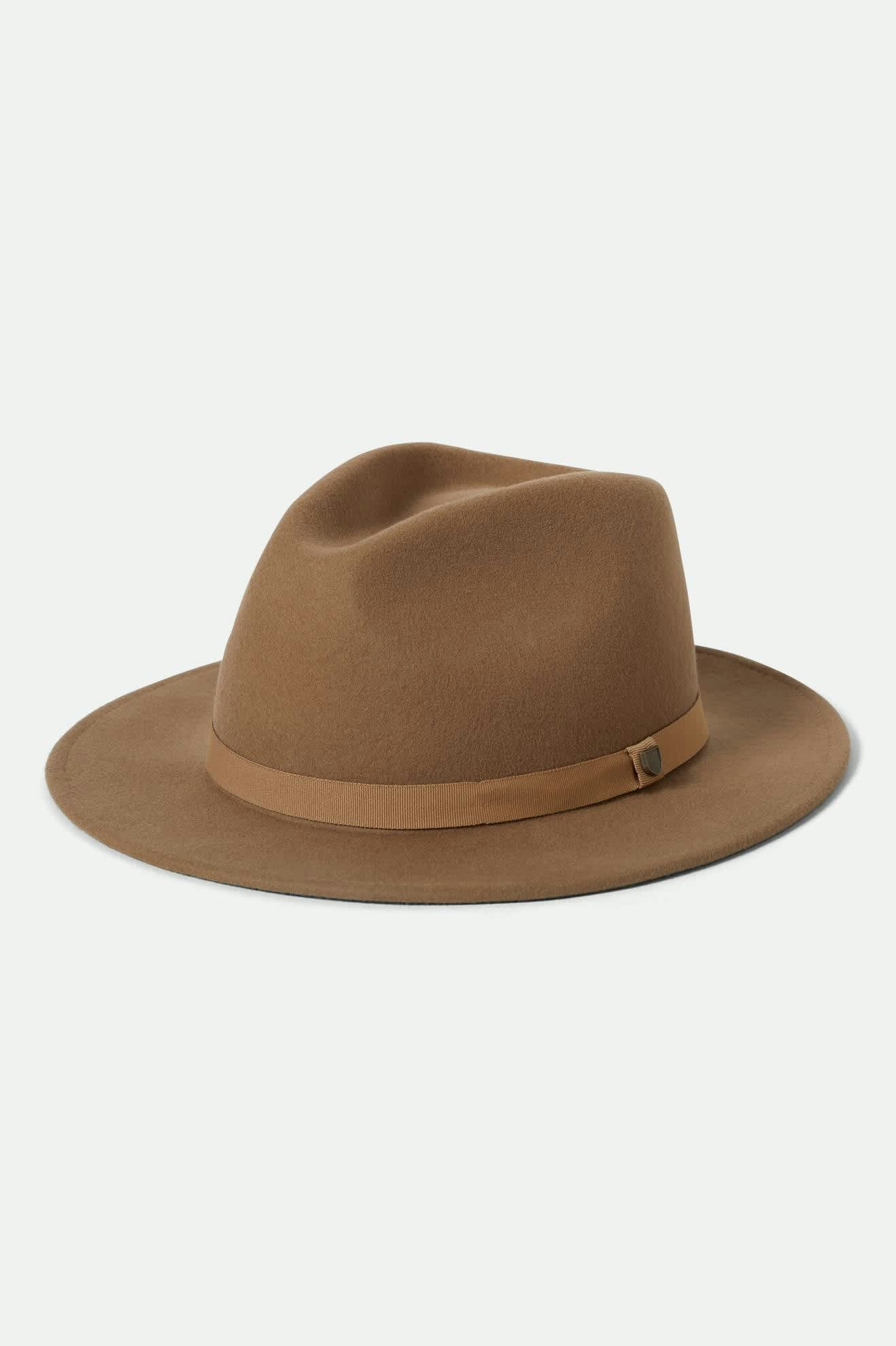 brixton-messer-fedora-khaki-wollfilz-packable-reisehut image 1