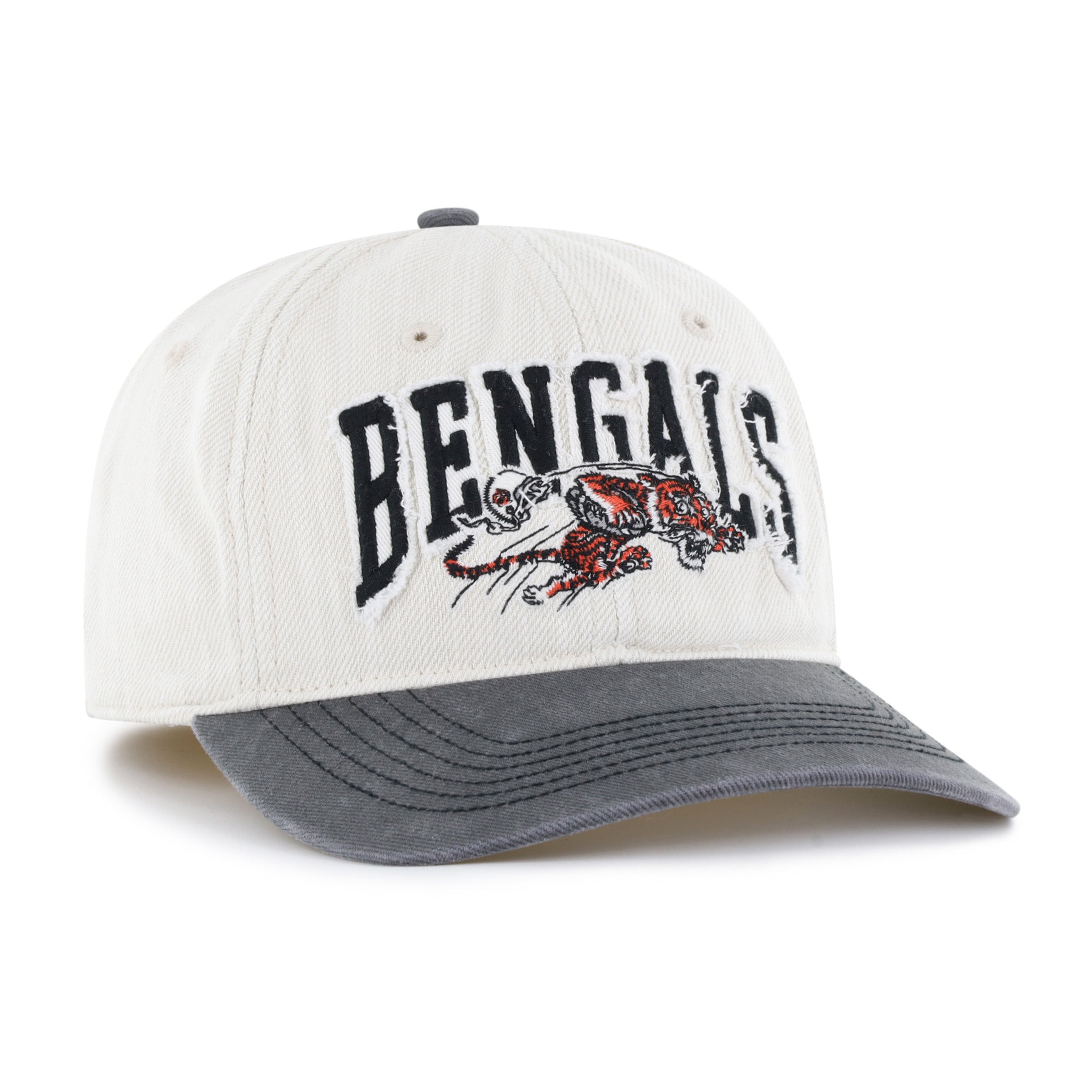 47-brand-cincinnati-bengals-groton-franchise-cap-fitted-mojave image 3