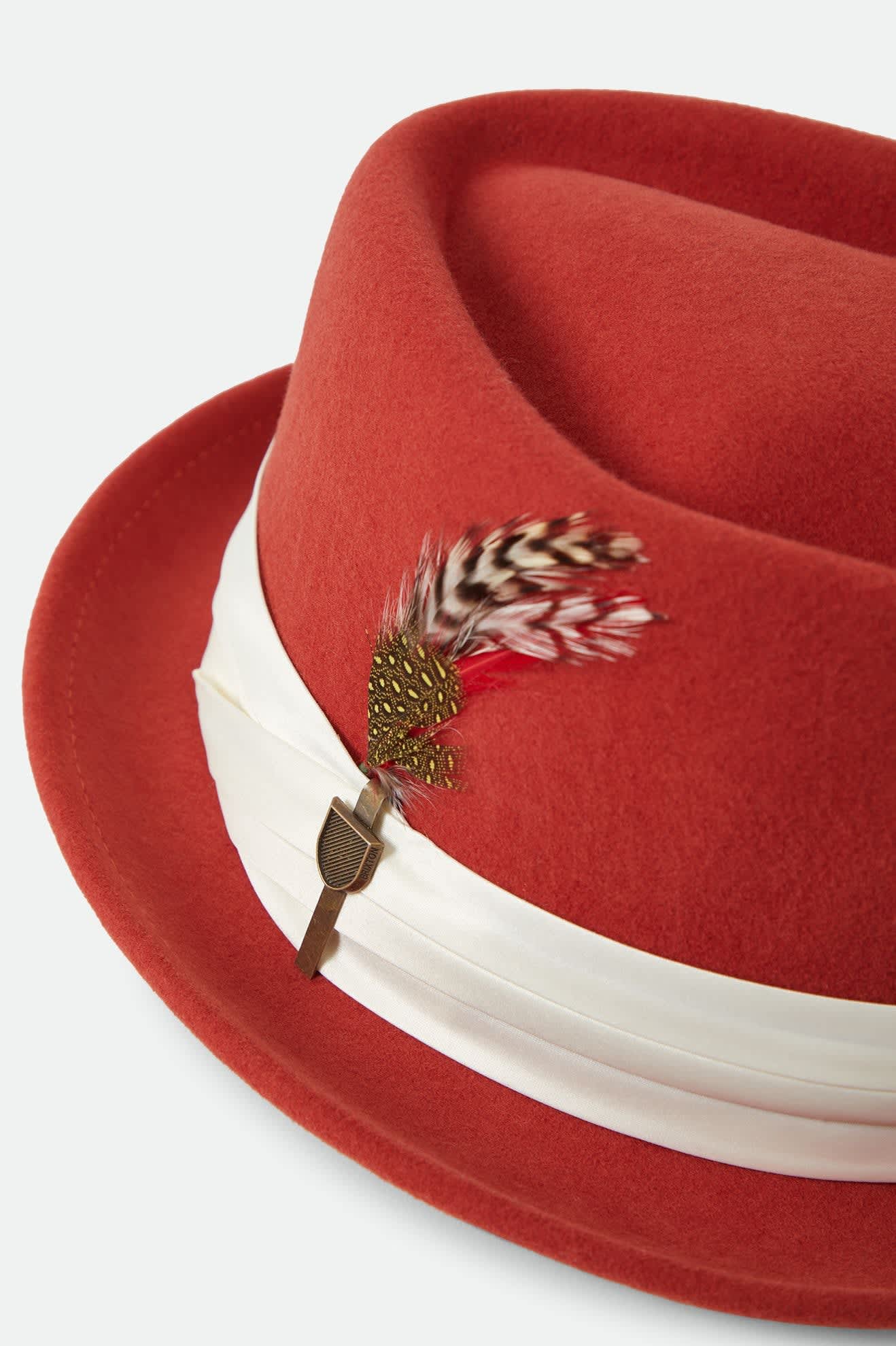 brixton-stout-pork-pie-red-earth-wax-paper-fedora-hut image 3