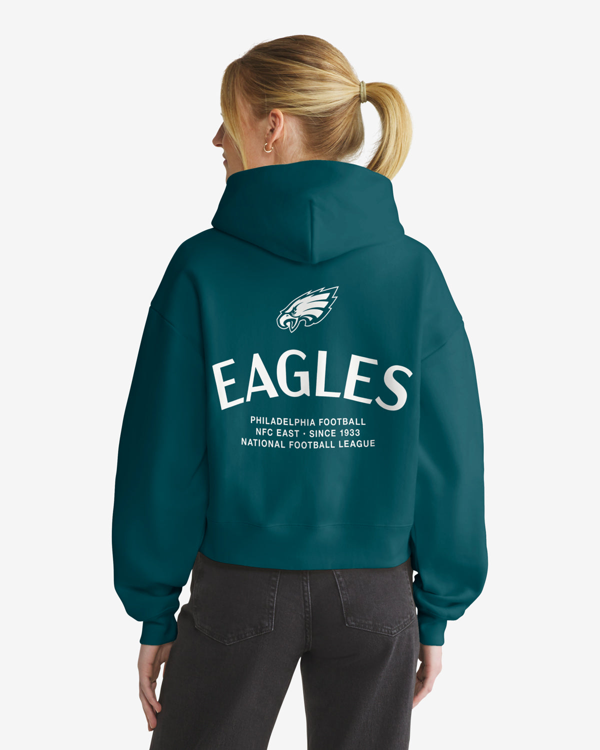 47-hadrian-philadelphia-eagles-hoodie-damen-gr-n-cropped image 2