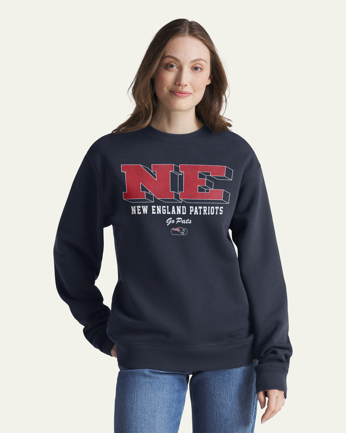47-brand-headline-patriots-standing-tall-sweatshirt-navy-baumwolle image 3