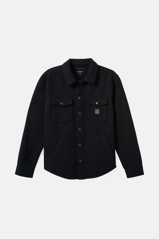 brixton-durham-felted-stretch-jacke-schwarz-herren image 1
