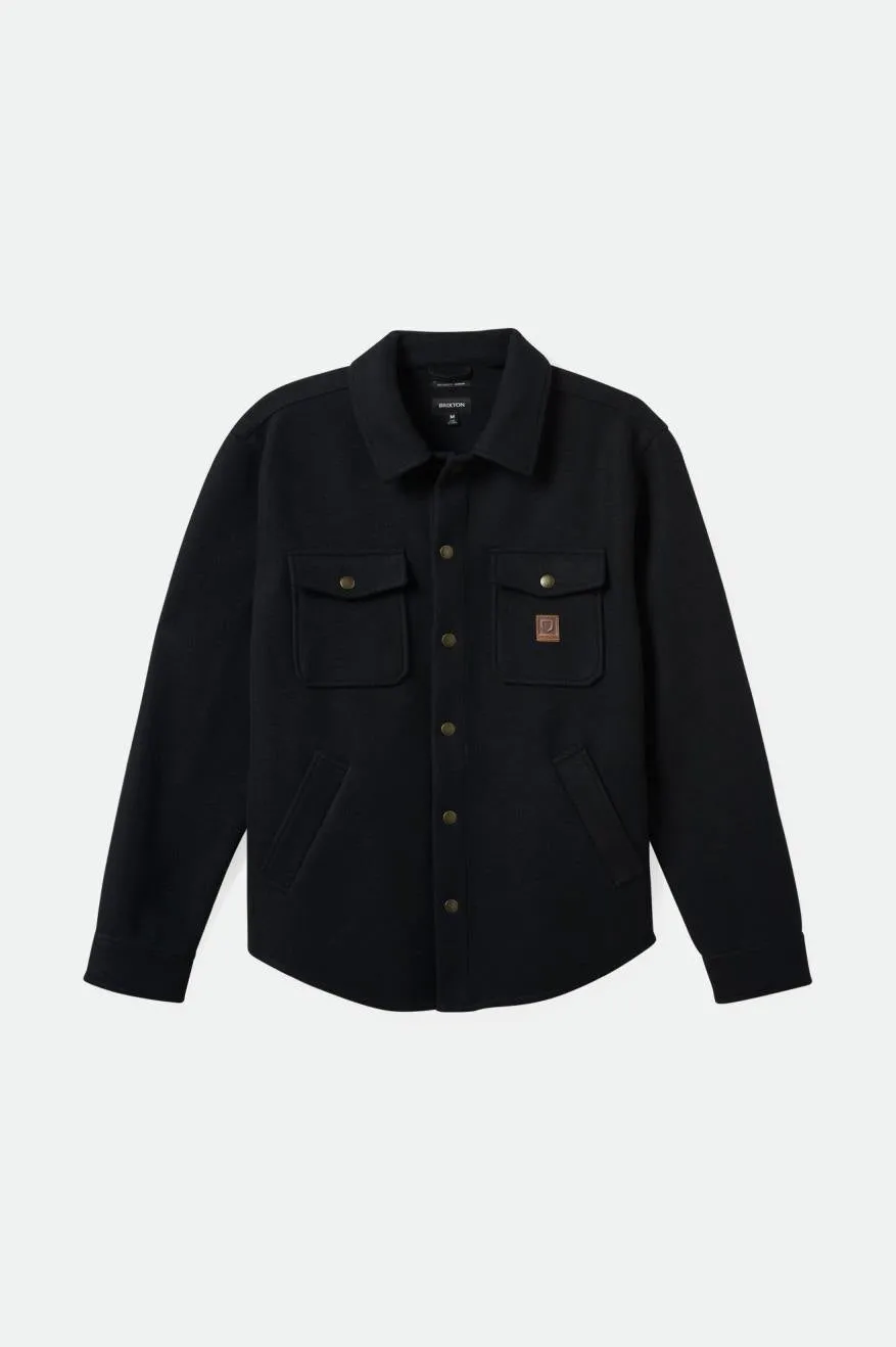 brixton-durham-felted-stretch-jacke-schwarz-herren image 1