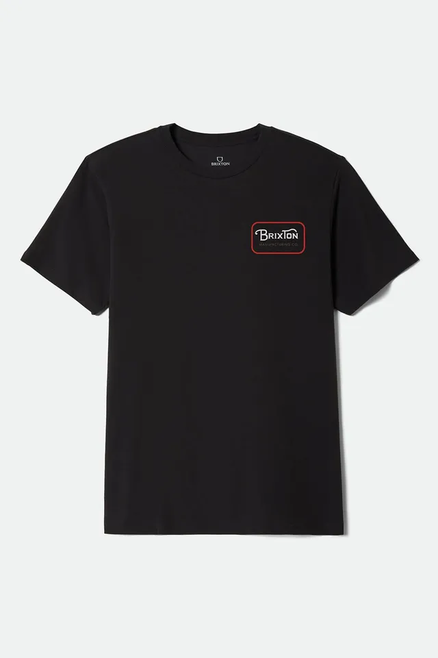 brixton-grade-standard-t-shirt-herren-schwarz-baumwolle image 1