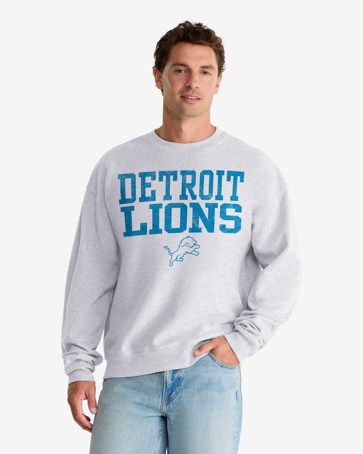 47-foundation-detroit-lions-campus-stack-sweatshirt-grau-herren image 1