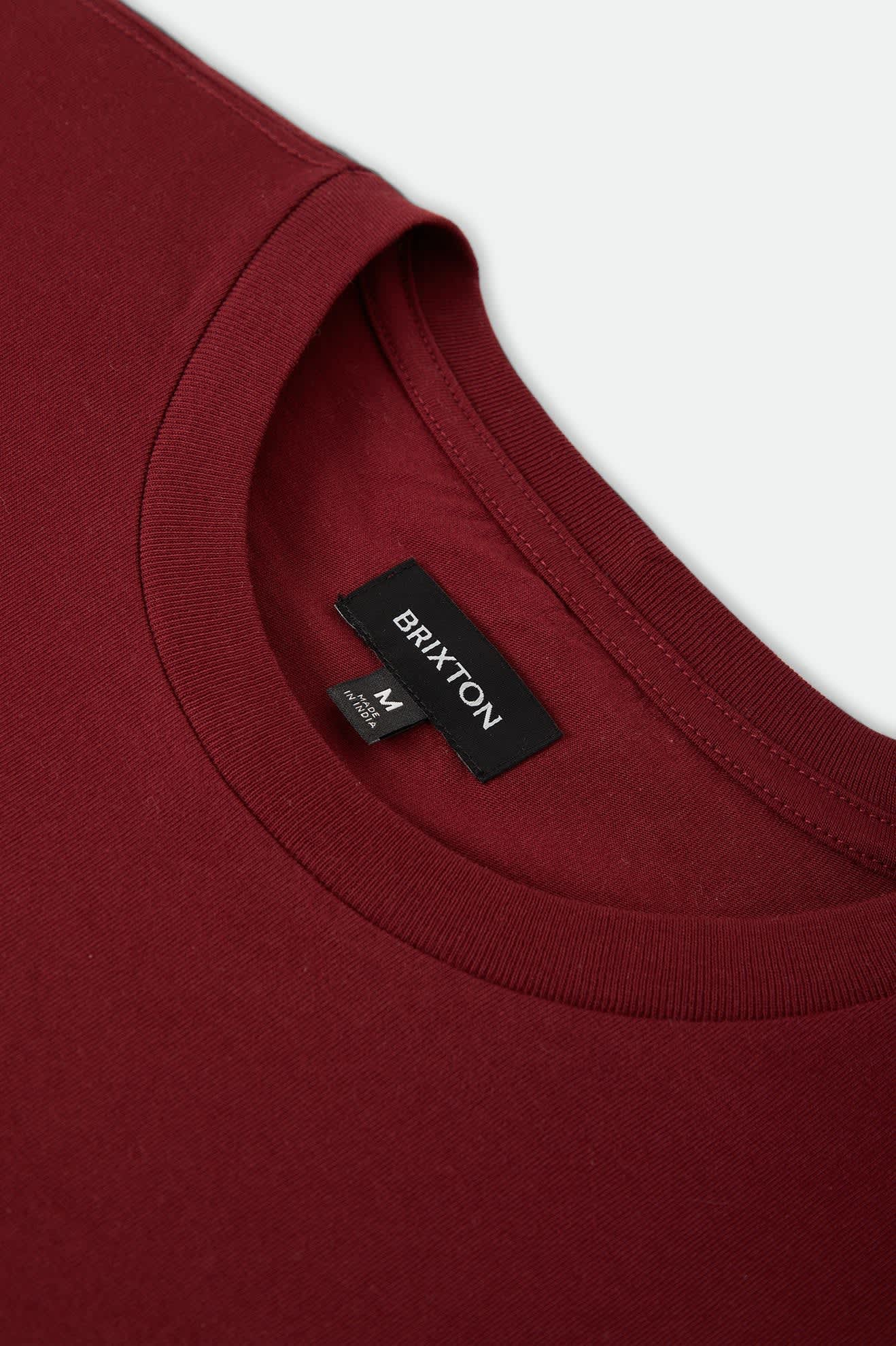 brixton-burger-she-wrote-pocket-t-shirt-burgundy-baumwolle image 8