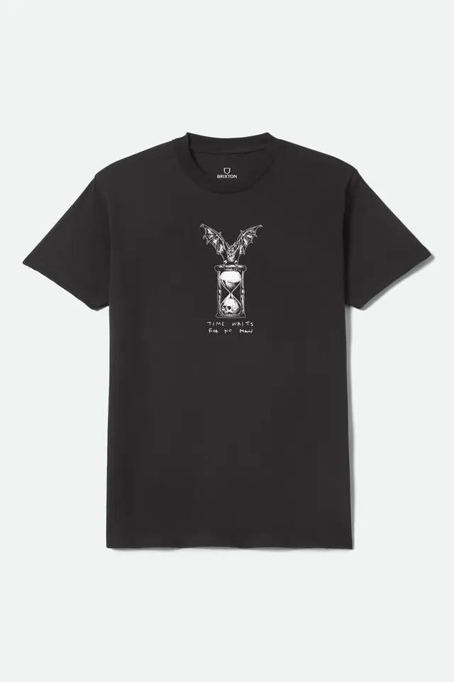 brixton-hourglass-t-shirt-black-baumwolle-print image 1