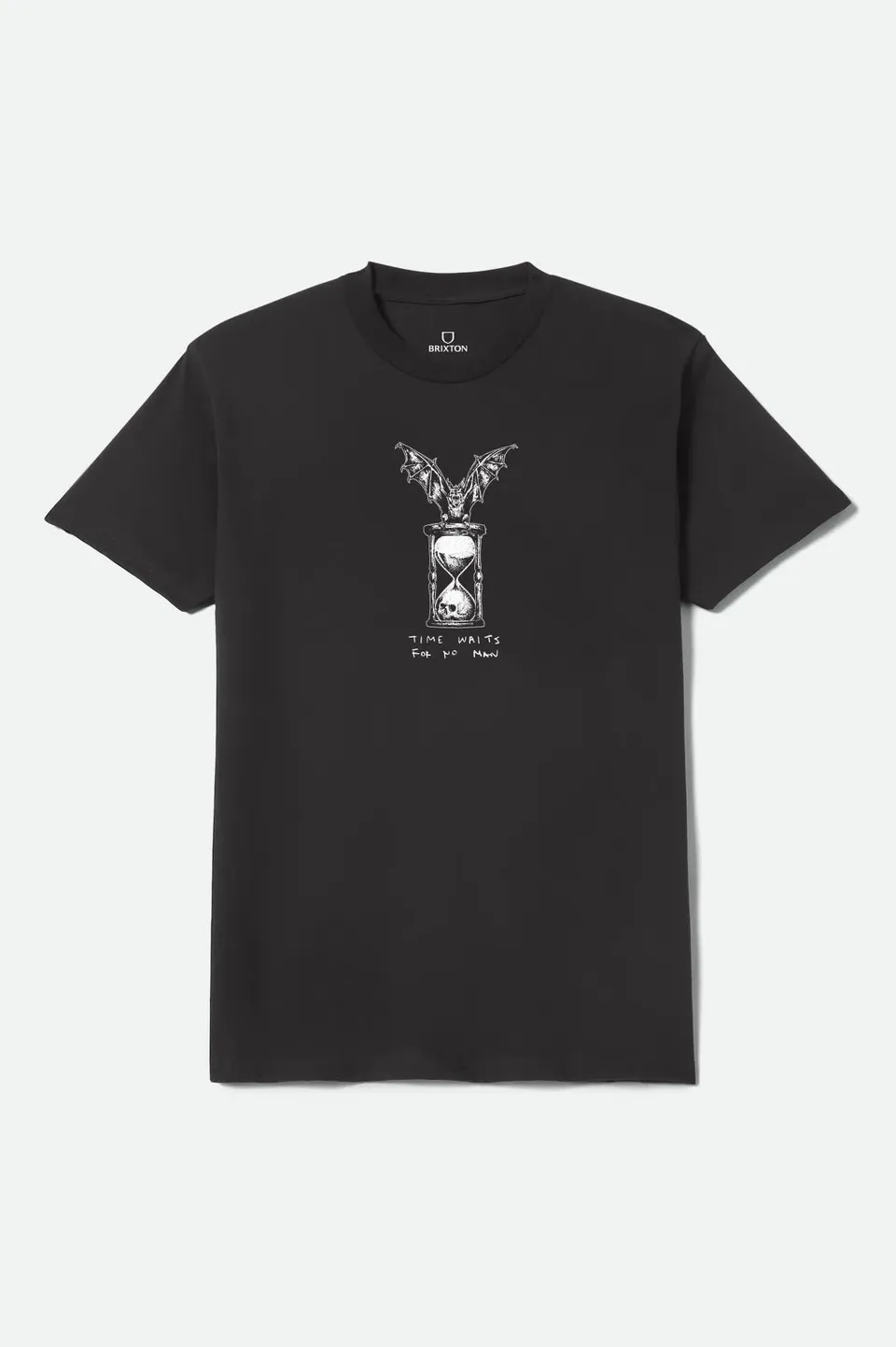 brixton-hourglass-t-shirt-black-baumwolle-print image 1