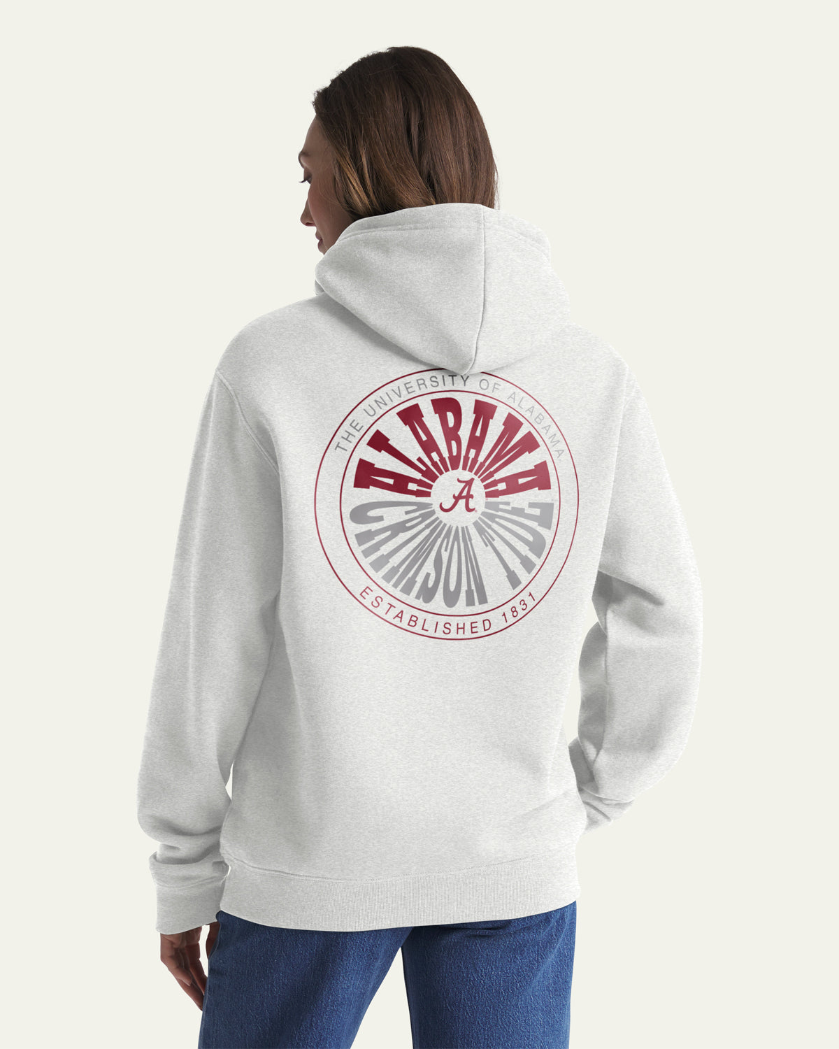 47-brand-headline-crew-alabama-warpstyle-everyday-hoodie-relay-grey image 3