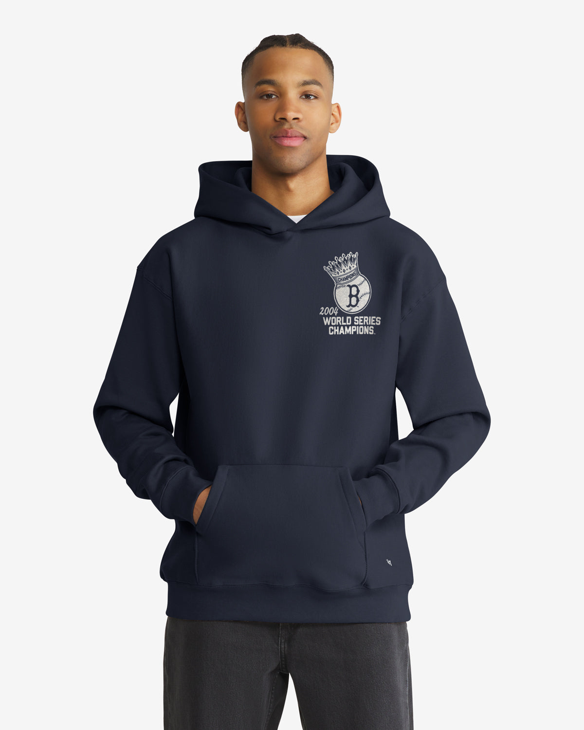 47-foundation-hood-boston-red-sox-cooperstown-hoodie-navy image 2