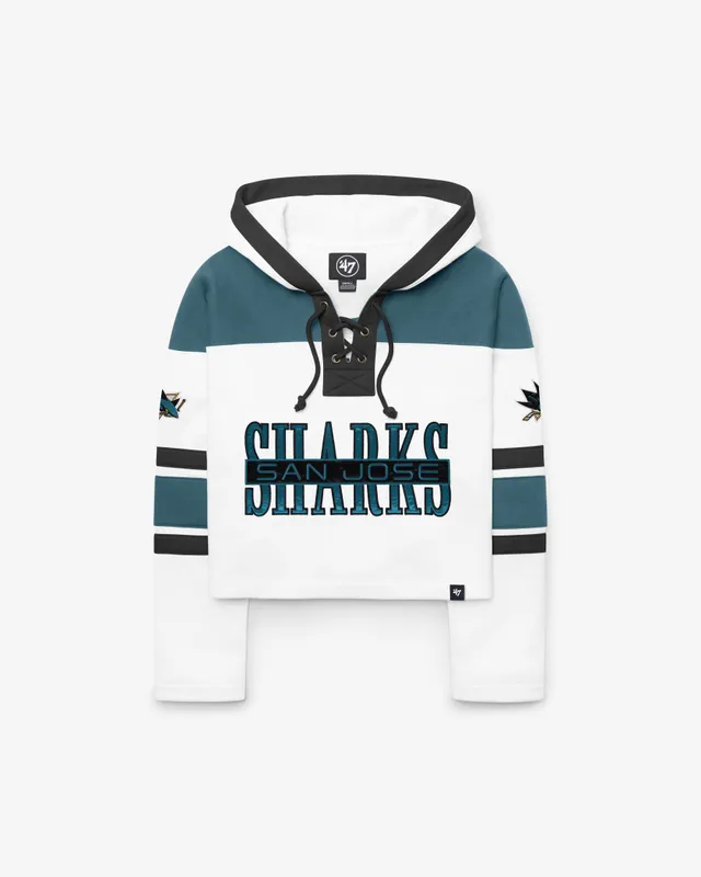 47-brand-lacer-hoodie-san-jose-sharks-wei-damen image 1