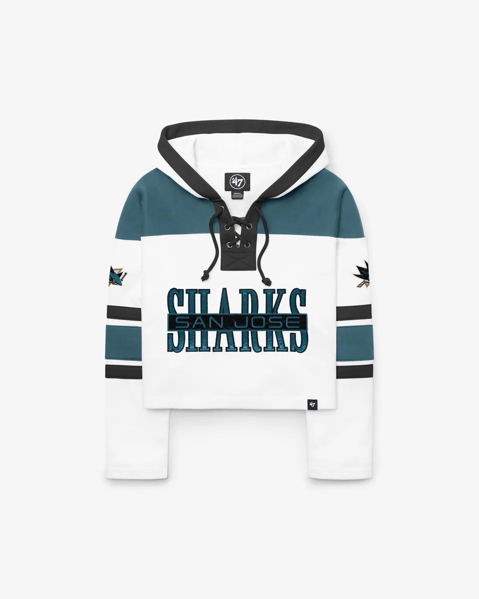 47-brand-lacer-hoodie-san-jose-sharks-wei-damen image 1