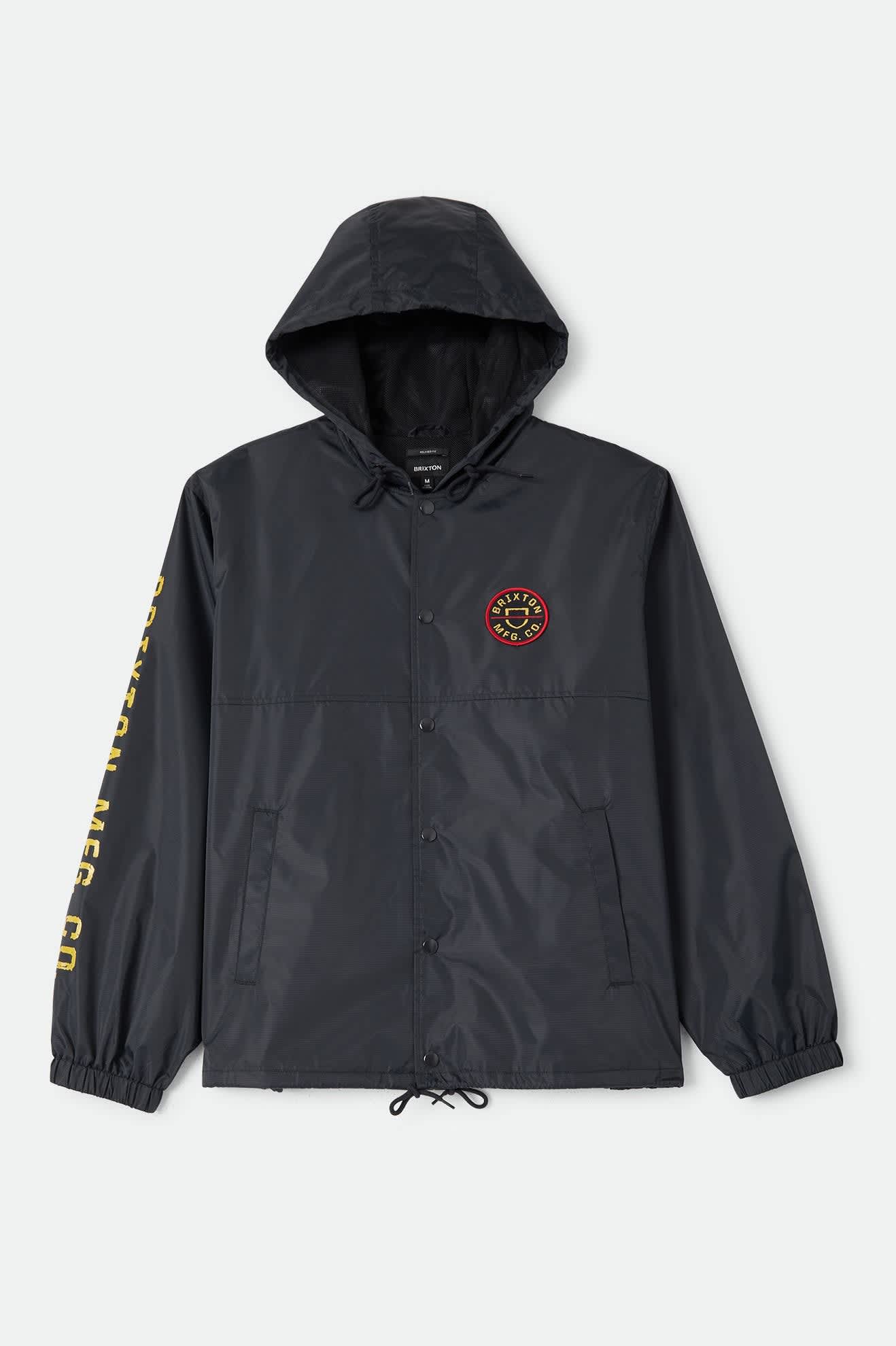 brixton-claxton-leichte-jacke-mit-kapuze-schwarz image 1