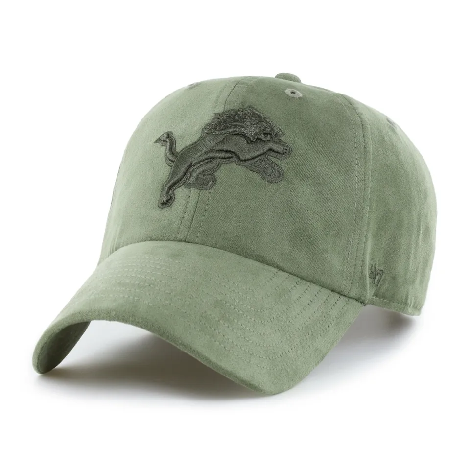47-brand-clean-up-detroit-lions-ballpark-suede-cap-moss image 1