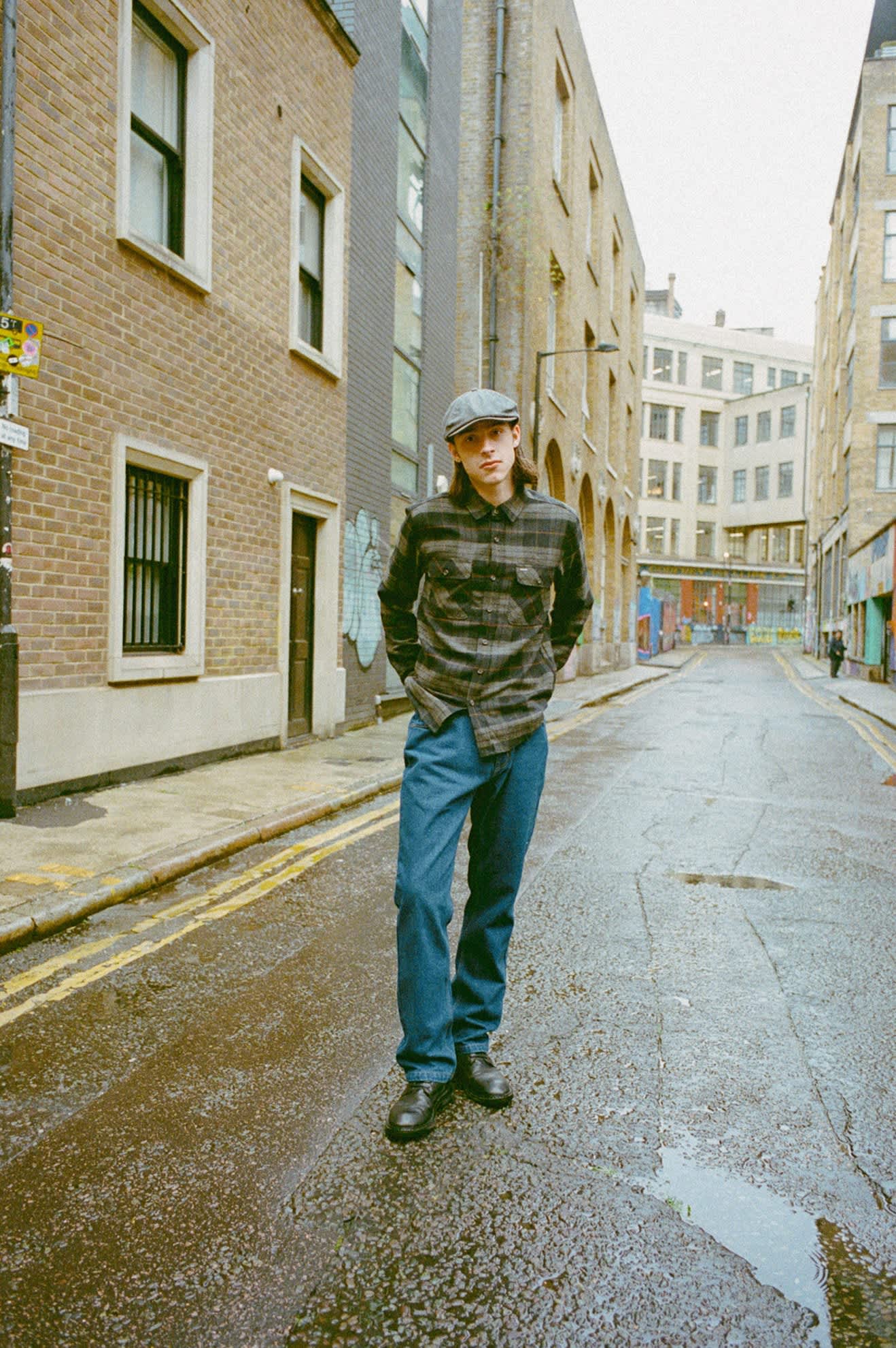 brixton-brood-newsboy-cap-grey-black-schieberm-tze image 4