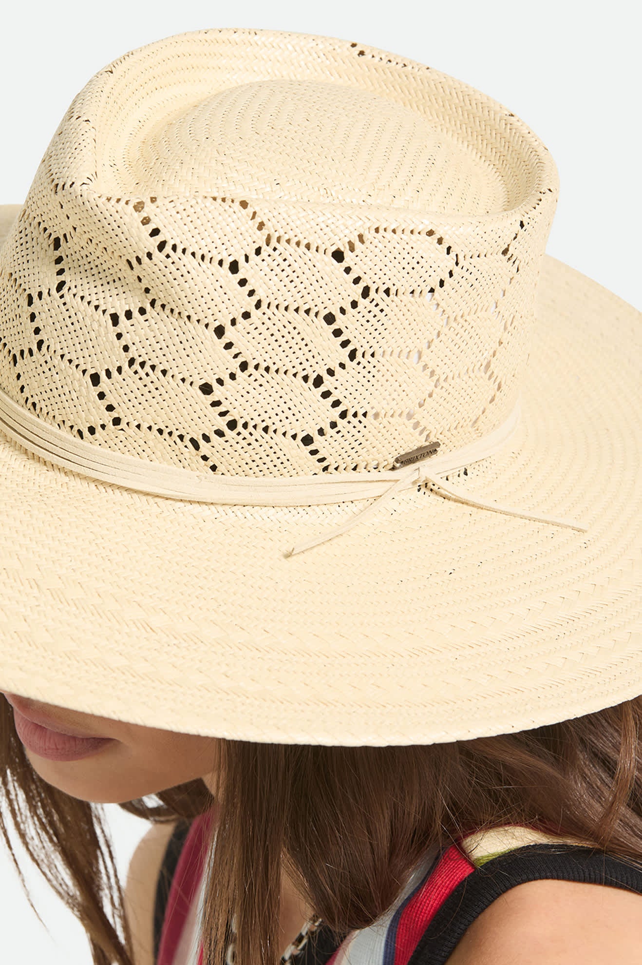 brixton-porto-straw-fedora-strohhut-natural image 5