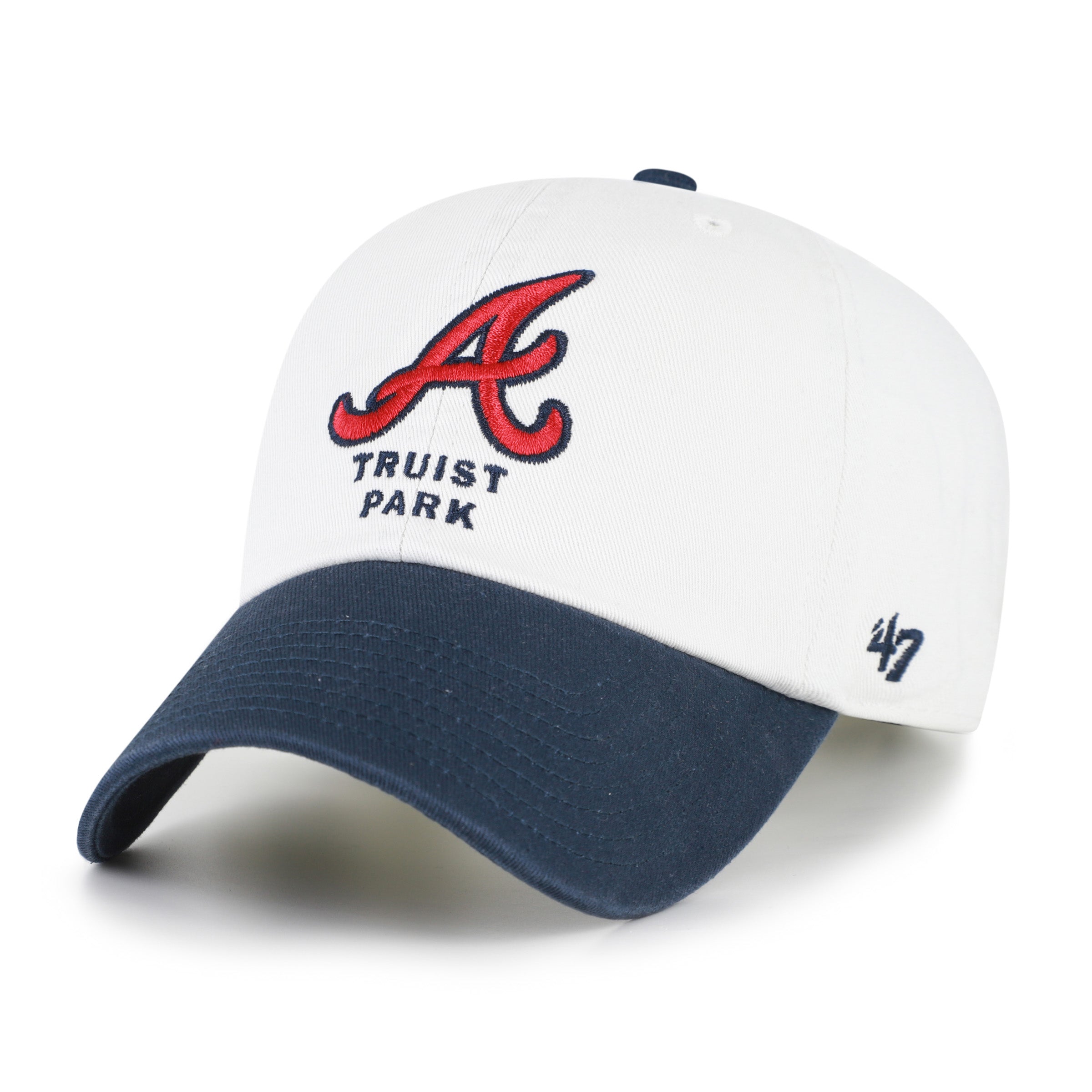 47-brand-clean-up-atlanta-braves-cap-sandstone-osf image 4