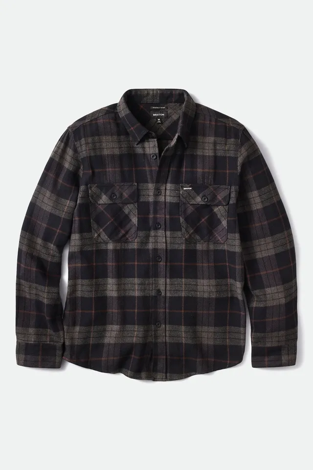 brixton-bowery-flannel-flanellhemd-schwarz-karo image 1
