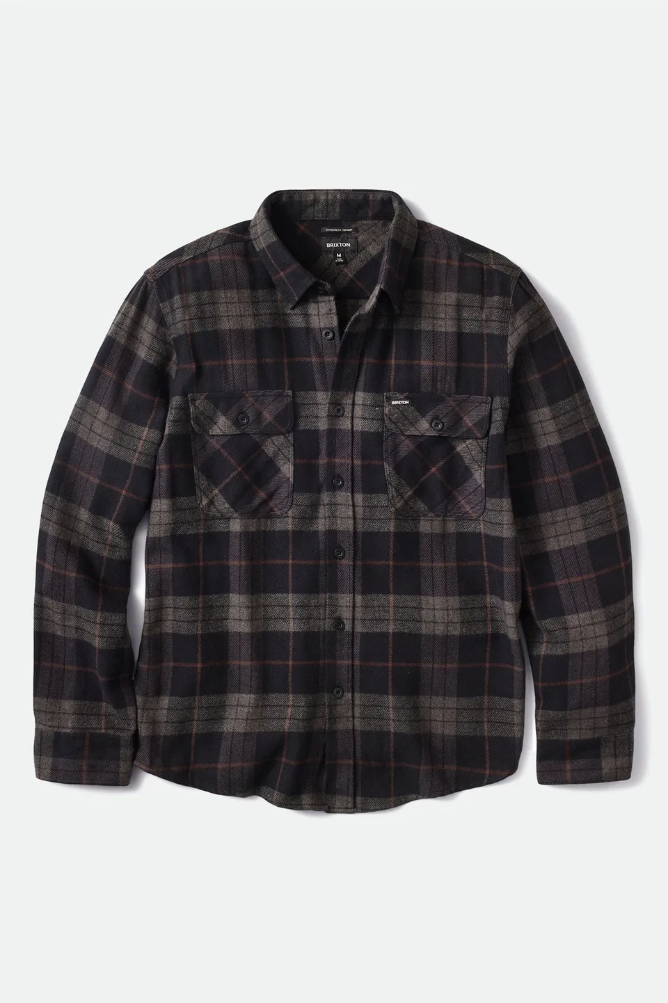 brixton-bowery-flannel-flanellhemd-schwarz-karo image 1