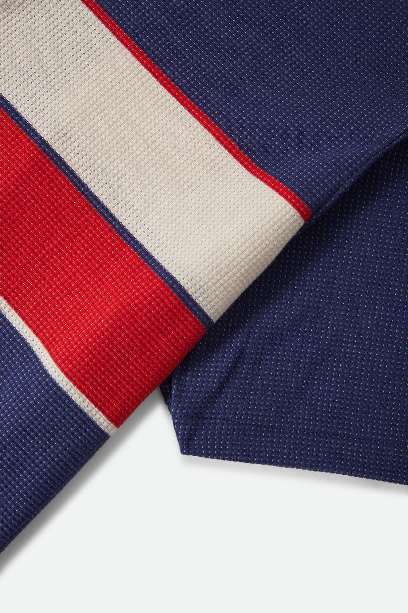 brixton-bunker-mesh-kurzarmhemd-washed-navy-streifen image 7