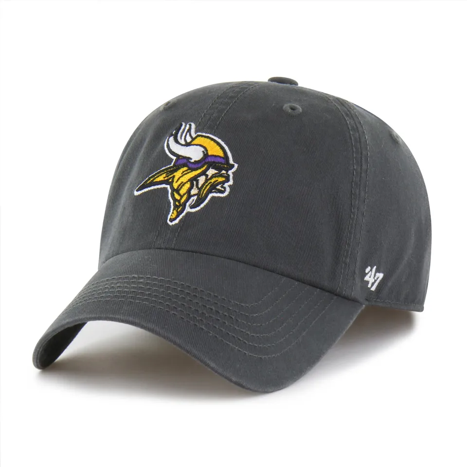 47-brand-franchise-minnesota-vikings-fitted-cap-charcoal image 1